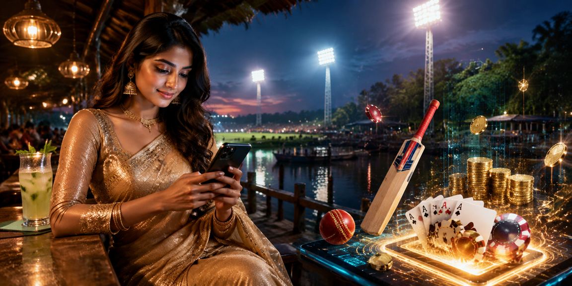 খুলনায় ক্রিকেট বেটিং করছেন একজন ব্যবহারকারী, ঐতিহ্যবাহী পোশাকে